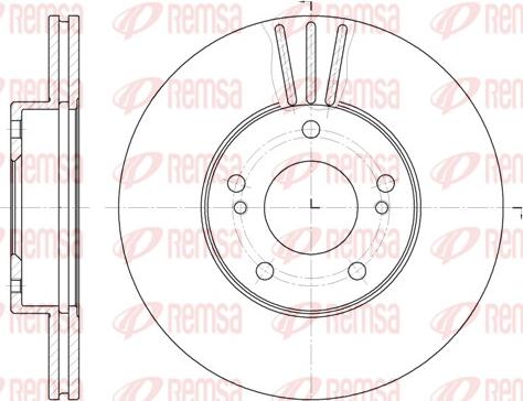 Remsa 6474.10 - Disque de frein cwaw.fr