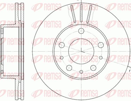 Remsa 6476.10 - Disque de frein cwaw.fr