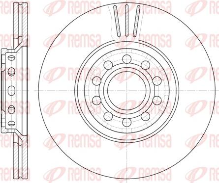 Remsa 6596.10 - Disque de frein cwaw.fr