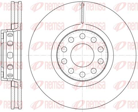 Remsa 6592.10 - Disque de frein cwaw.fr