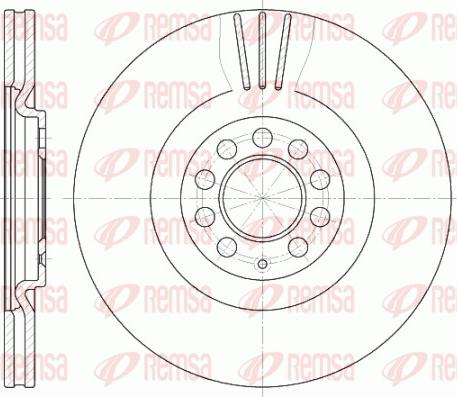 Remsa 6597.10 - Disque de frein cwaw.fr