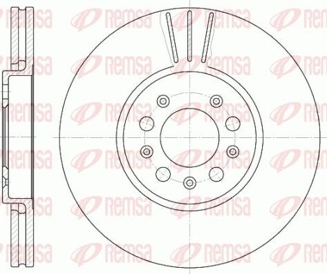 Remsa 6544.10 - Disque de frein cwaw.fr