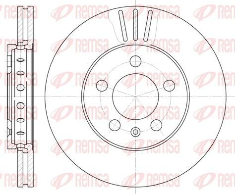 Remsa 6545.10 - Disque de frein cwaw.fr