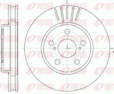 Remsa 6541.10 - Disque de frein cwaw.fr