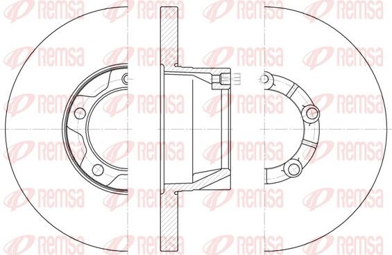 Remsa 6543.00 - Disque de frein cwaw.fr