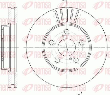 Remsa 6542.10 - Disque de frein cwaw.fr