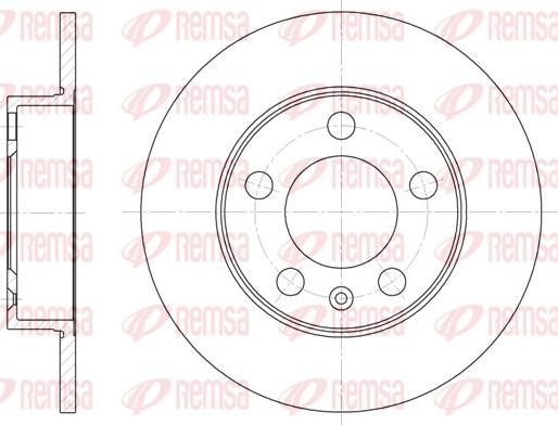 Remsa 6547.00 - Disque de frein cwaw.fr