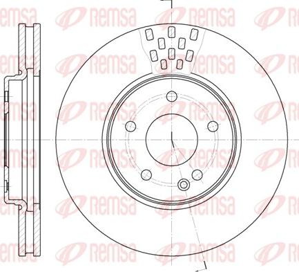 Remsa 6556.10 - Disque de frein cwaw.fr