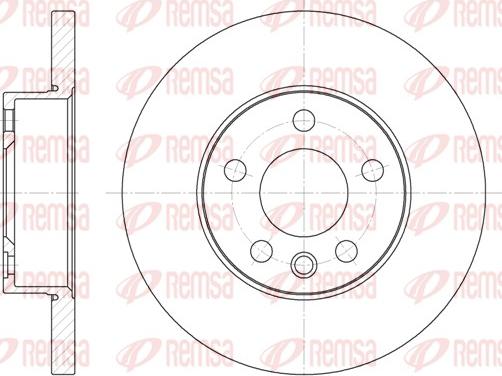 Remsa 6550.00 - Disque de frein cwaw.fr