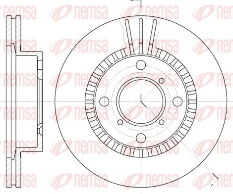 Remsa 6553.10 - Disque de frein cwaw.fr