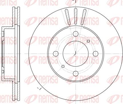 Remsa 6557.10 - Disque de frein cwaw.fr