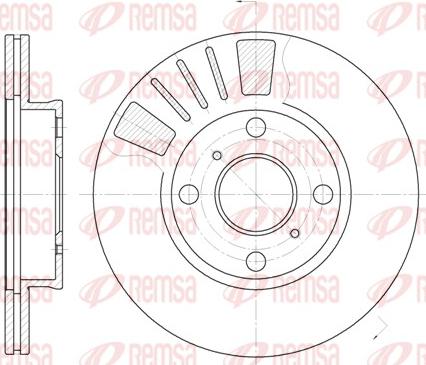 Remsa 6569.10 - Disque de frein cwaw.fr