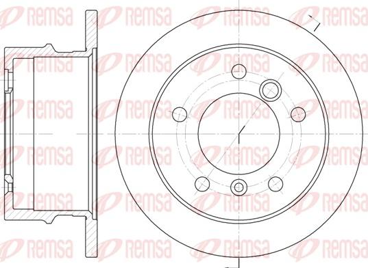 Remsa 6565.00 - Disque de frein cwaw.fr