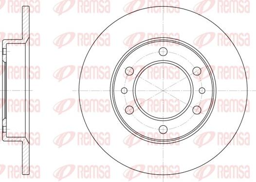 Remsa 6505.00 - Disque de frein cwaw.fr