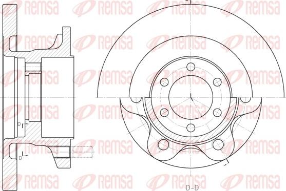 Remsa 6500.00 - Disque de frein cwaw.fr