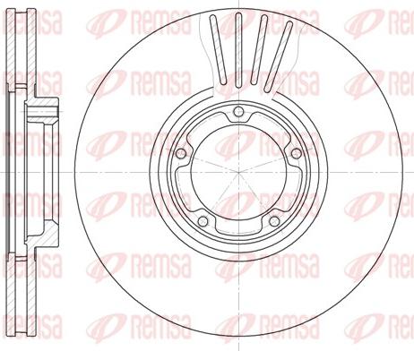 Remsa 6519.10 - Disque de frein cwaw.fr