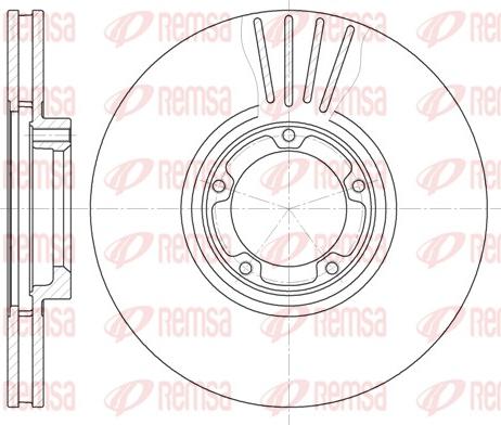 Remsa 6518.10 - Disque de frein cwaw.fr