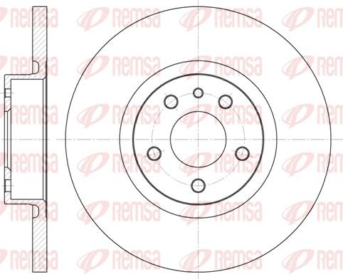 Remsa 6512.00 - Disque de frein cwaw.fr