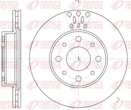 Remsa 6517.10 - Disque de frein cwaw.fr