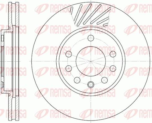 Remsa 6584.10 - Disque de frein cwaw.fr