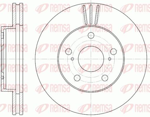 Remsa 6580.10 - Disque de frein cwaw.fr