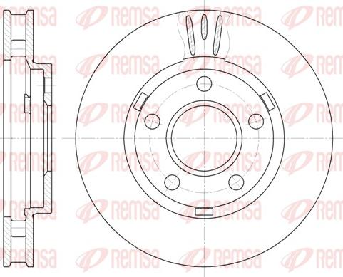 Remsa 6581.10 - Disque de frein cwaw.fr