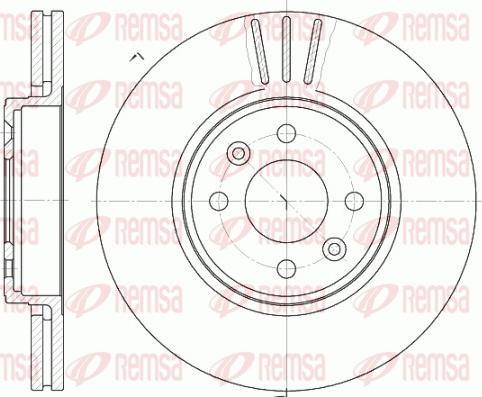 Remsa 6583.10 - Disque de frein cwaw.fr