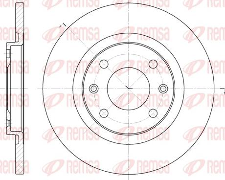 Remsa 6536.00 - Disque de frein cwaw.fr