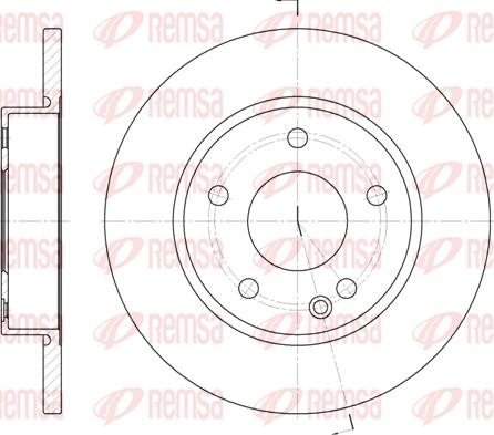 Remsa 6526.00 - Disque de frein cwaw.fr