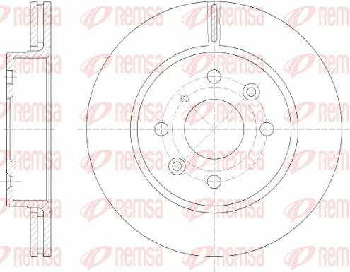 Remsa 6523.10 - Disque de frein cwaw.fr