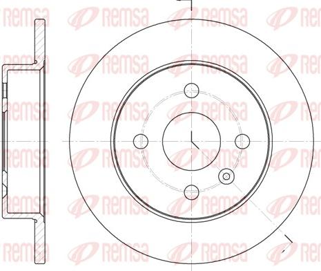 Remsa 6570.00 - Disque de frein cwaw.fr