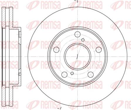 Remsa 6571.10 - Disque de frein cwaw.fr