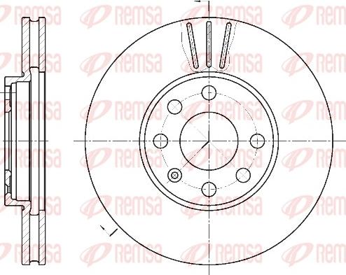 Remsa 6572.10 - Disque de frein cwaw.fr