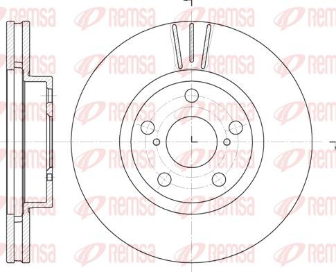 Remsa 6577.10 - Disque de frein cwaw.fr