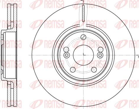 Remsa 6694.10 - Disque de frein cwaw.fr