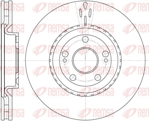 Remsa 6696.10 - Disque de frein cwaw.fr