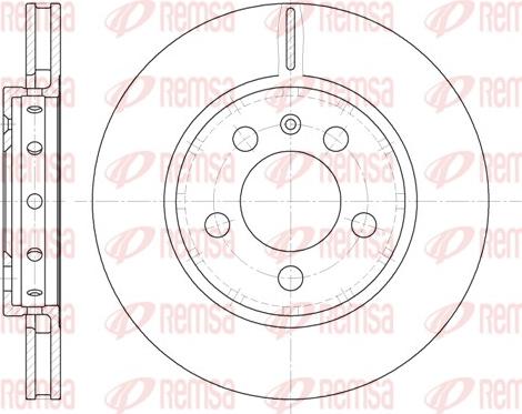 Remsa 6646.10 - Disque de frein cwaw.fr