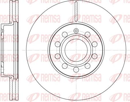 Remsa 6648.10 - Disque de frein cwaw.fr