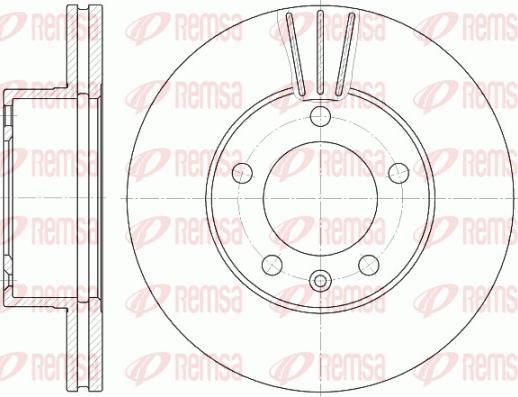 Remsa 6643.10 - Disque de frein cwaw.fr