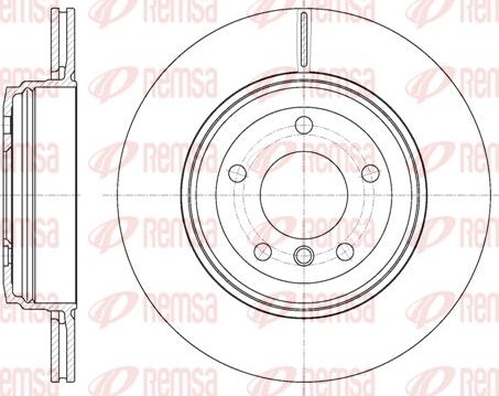 Remsa 6654.10 - Disque de frein cwaw.fr