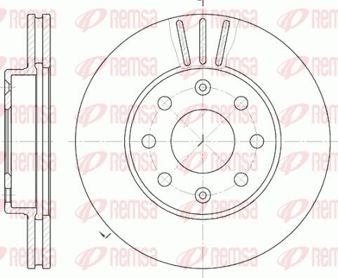 Remsa 6655.10 - Disque de frein cwaw.fr