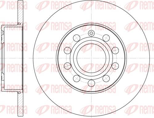 Remsa 6650.00 - Disque de frein cwaw.fr