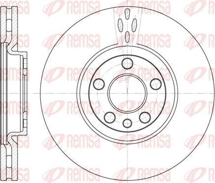 Remsa 6658.10 - Disque de frein cwaw.fr