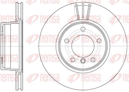 Remsa 6653.10 - Disque de frein cwaw.fr