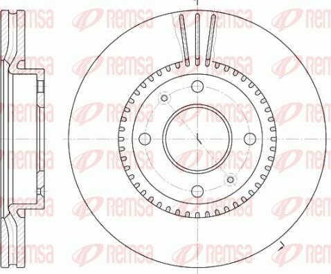 Remsa 6668.10 - Disque de frein cwaw.fr