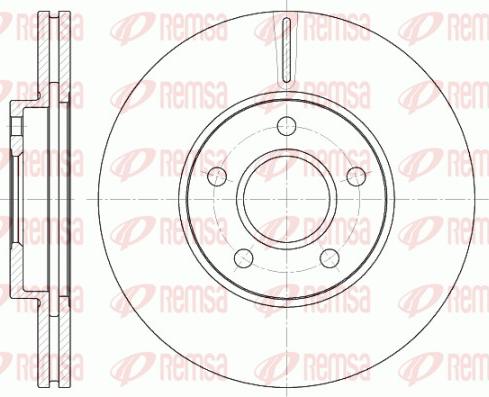 Remsa 6662.10 - Disque de frein cwaw.fr