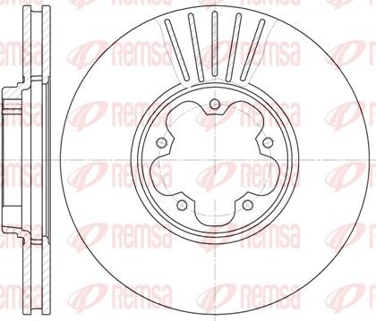 Remsa 6609.10 - Disque de frein cwaw.fr