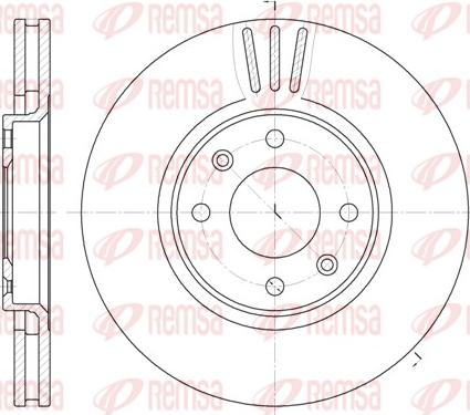 Remsa 6604.10 - Disque de frein cwaw.fr