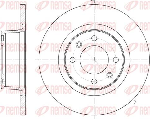 Remsa 6605.00 - Disque de frein cwaw.fr