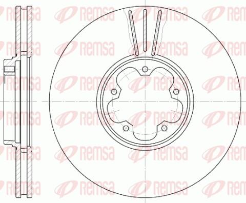 Remsa 6608.10 - Disque de frein cwaw.fr